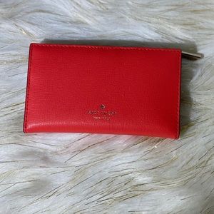 Kate Spade small wallet NWT stoplight red
